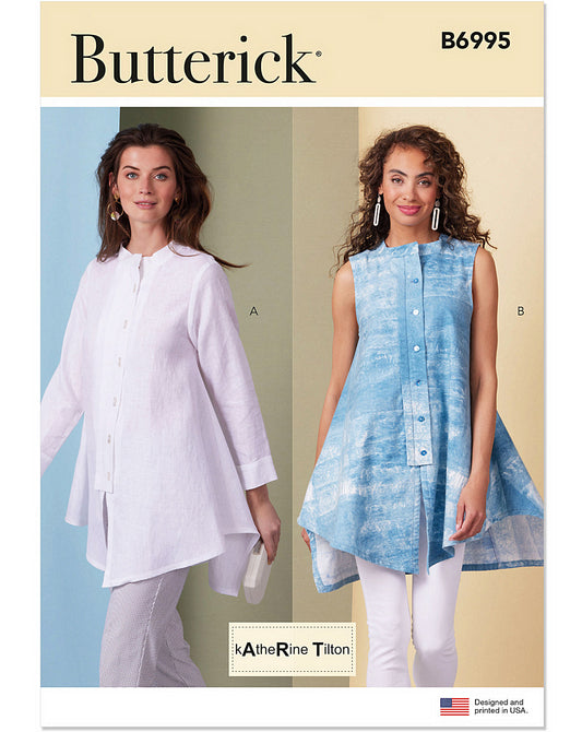 PDF-symønster - Butterick B6995 - Tunika - Dame | Billede 2