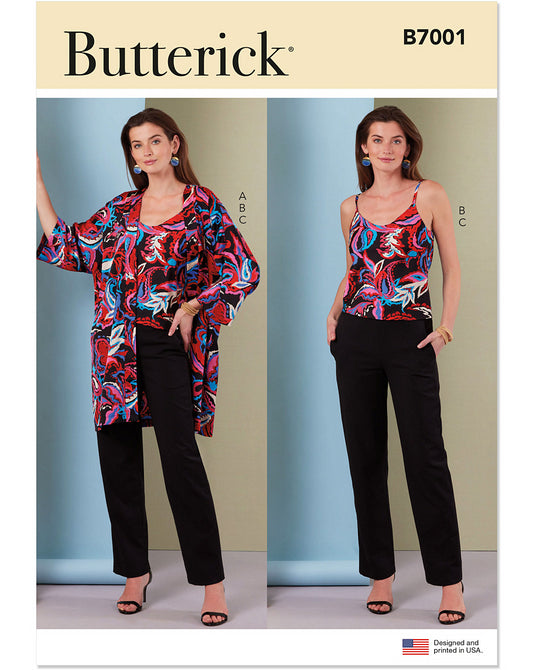 PDF-symønster - Butterick B7001 - Top Bukser Tunika - Dame | Billede 5