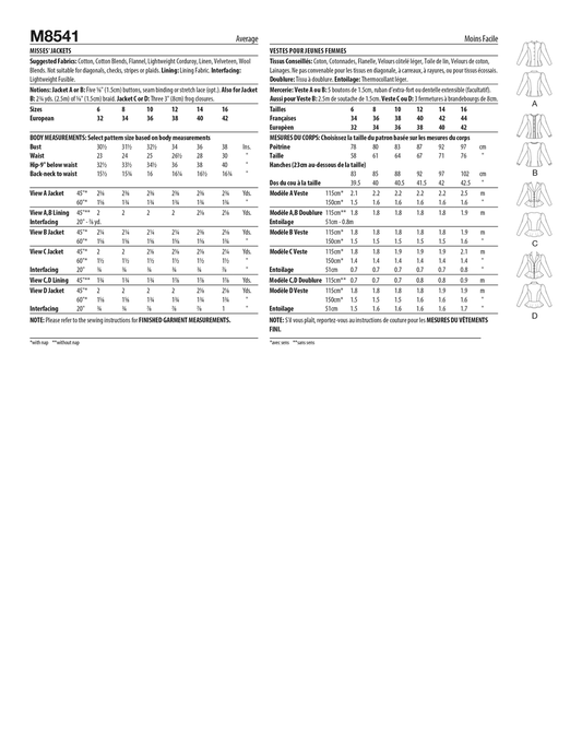 PDF-symønster - McCall´s 8541 - Vintage - Dame | Billede 2