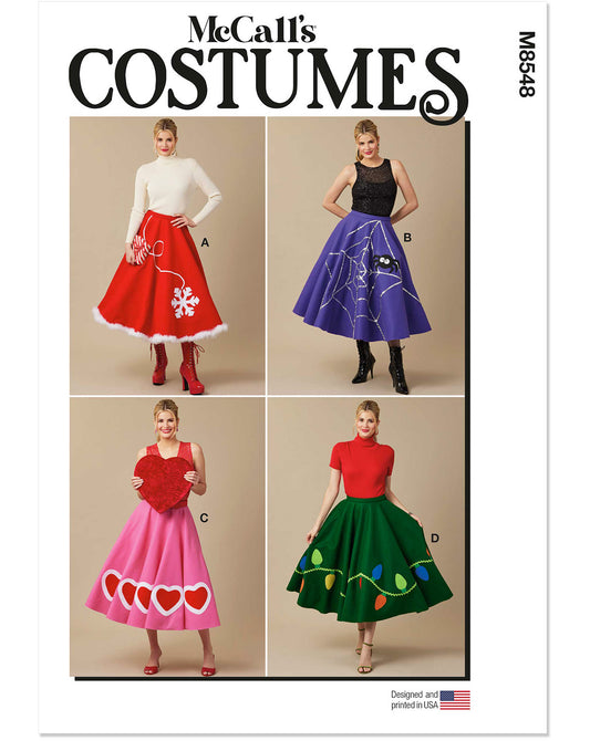 PDF-symønster - McCall´s 8548 - Nederdel Kostume - Dame | Billede 3