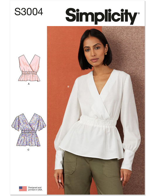 PDF-symønster - Simplicity 3004 - Bluse - Dame | Billede 2