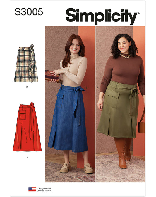 PDF-symønster - Simplicity 3005 - Nederdel - Dame | Billede 4