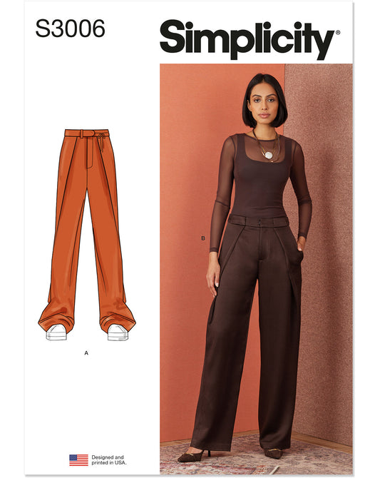 PDF-symønster - Simplicity 3006 - Bukser - Dame | Billede 4