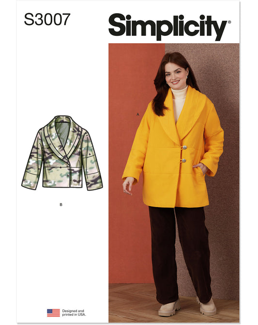 PDF-symønster - Simplicity 3007 - Jakke - Dame | Billede 4