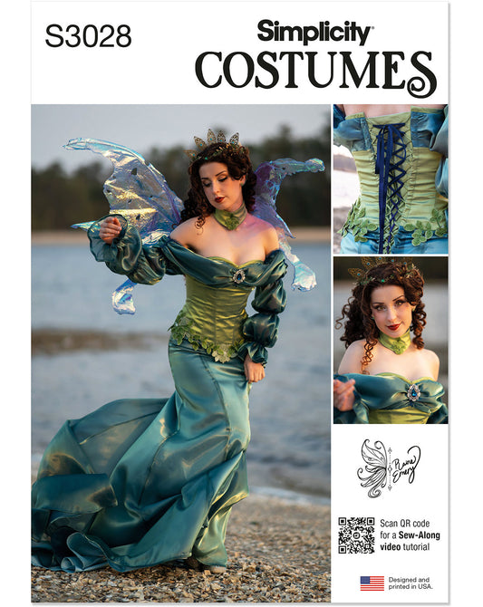 PDF-symønster - Simplicity 3028 - Kostume Cosplay - Dame - Karneval | Billede 4