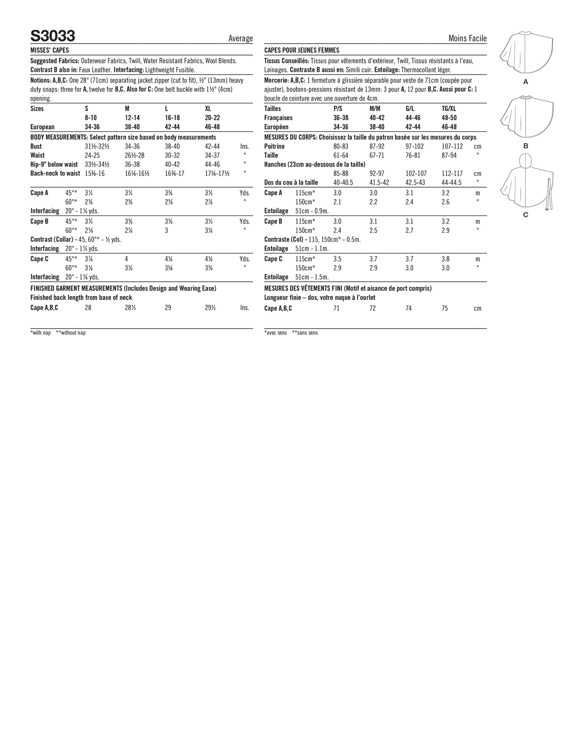 PDF-symønster - Simplicity 3033 - Jakke - Dame | Billede 3