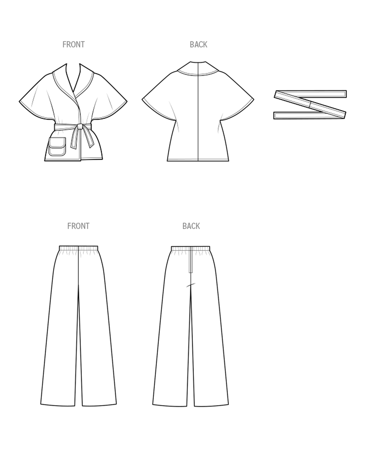 Symønster PDF-symønster - Simplicity 3047 - Jakke Bukser Vintage - Dame | Billede 1