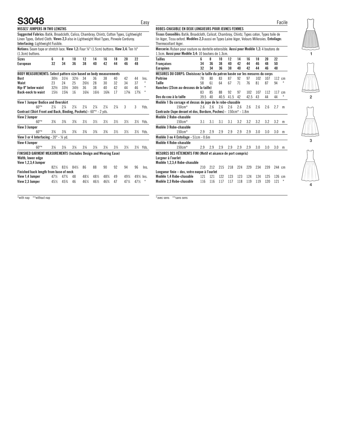 PDF-symønster - Simplicity 3048 - Vintage Kjole - Dame | Billede 3