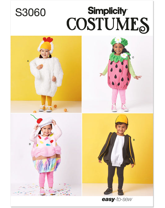 PDF-symønster - Simplicity 3060 - Kostume - Pige Dreng Baby - Karneval | Billede 2