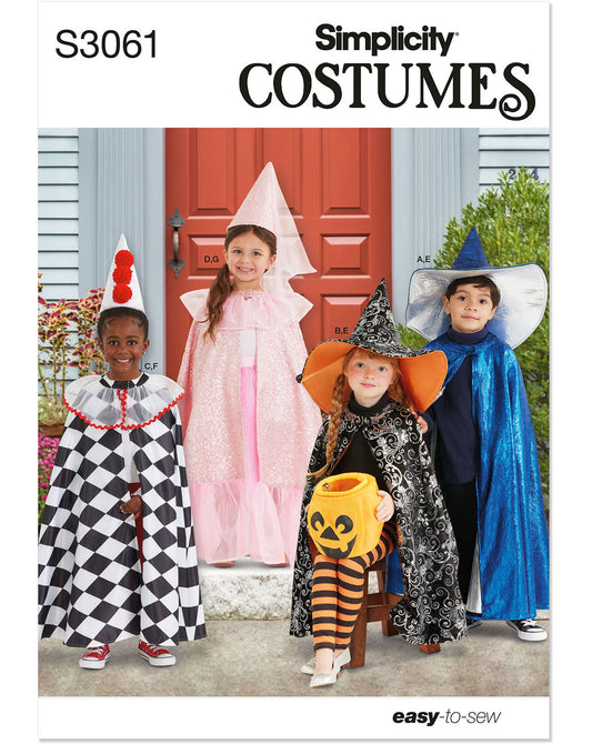 PDF-symønster - Simplicity 3061 - Kostume - Pige Dreng - Karneval | Billede 4