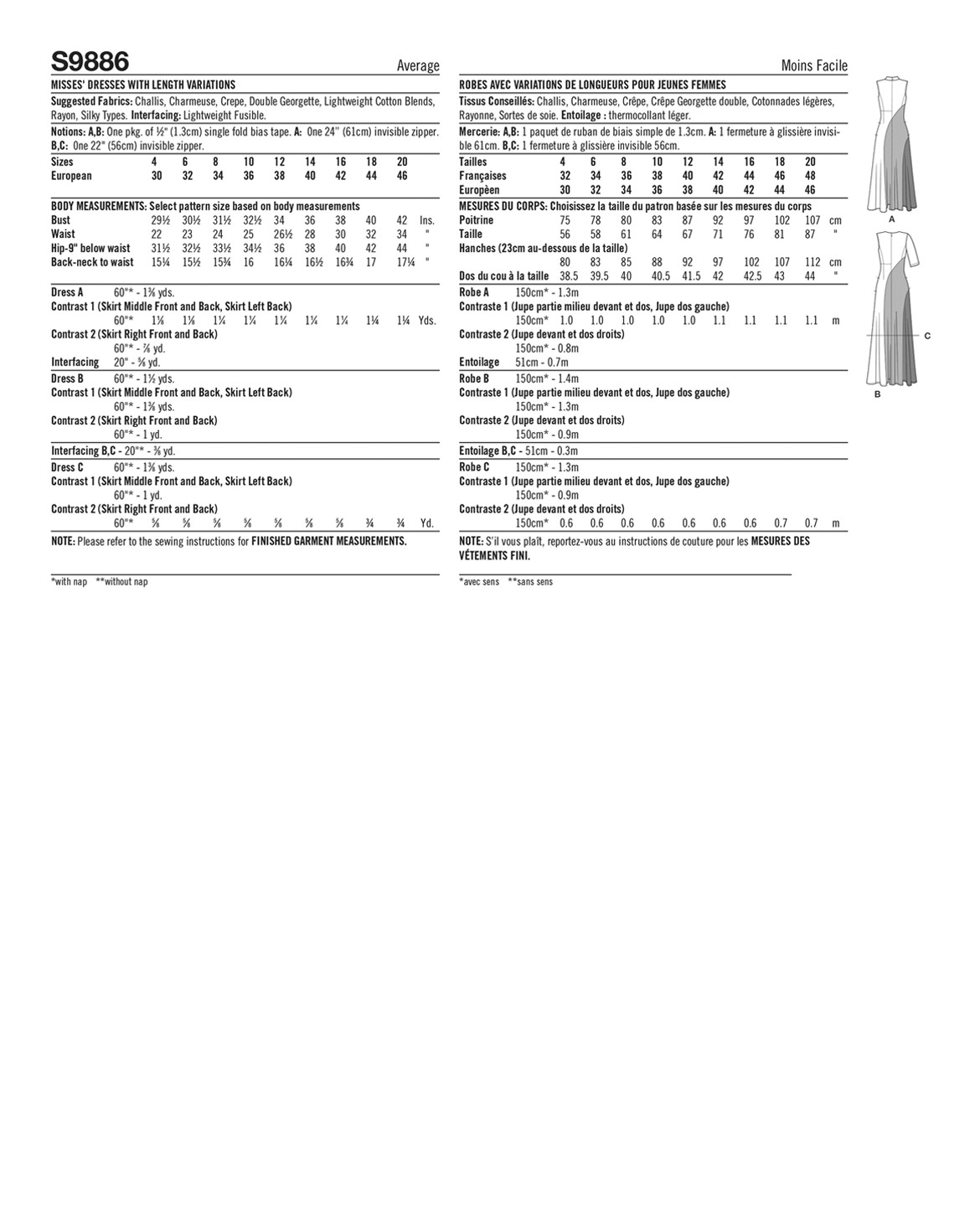 PDF-symønster - Simplicity 9886 - Kjole - Dame | Billede 4