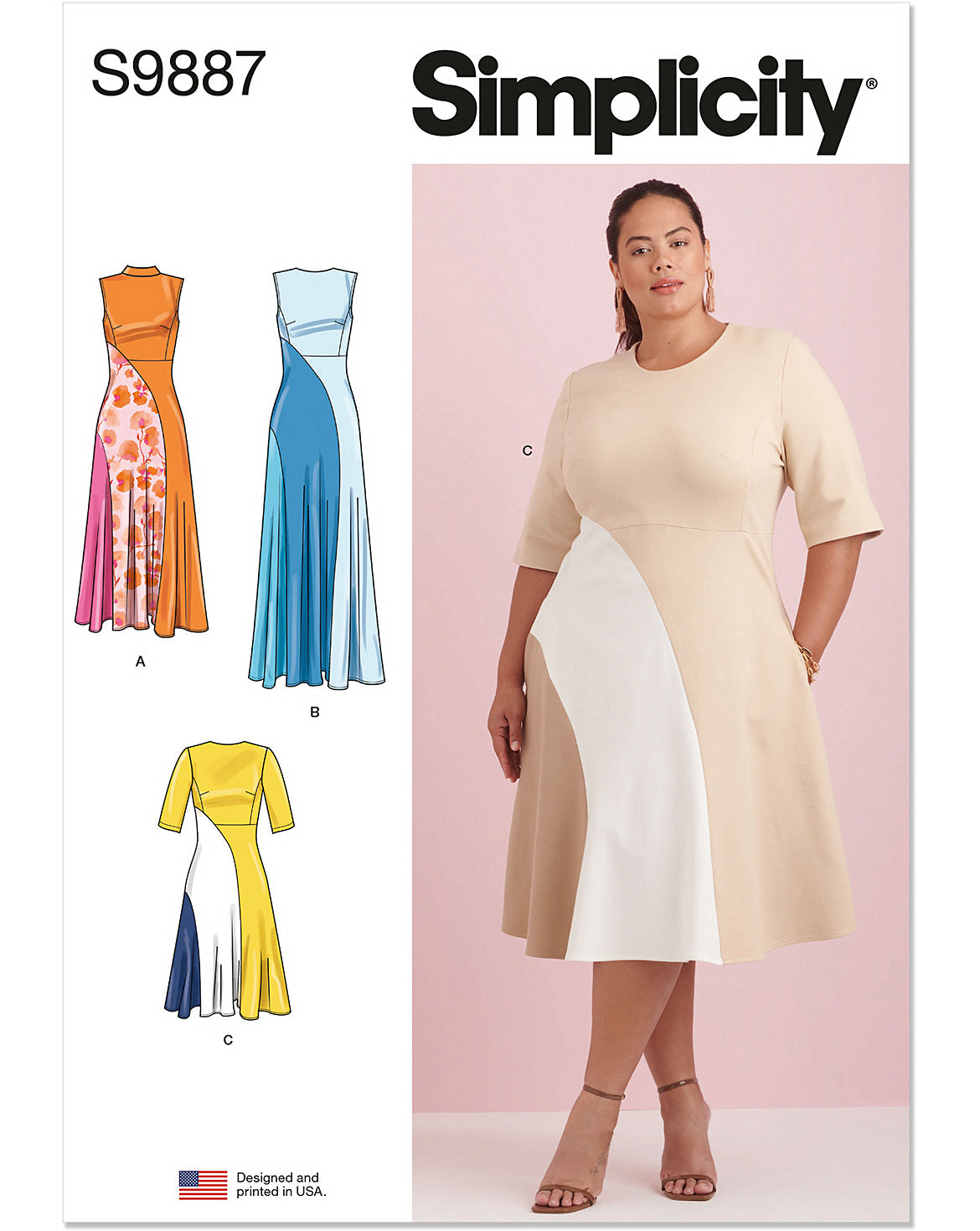 PDF-symønster - Simplicity 9887 - Kjole - Dame | Billede 3