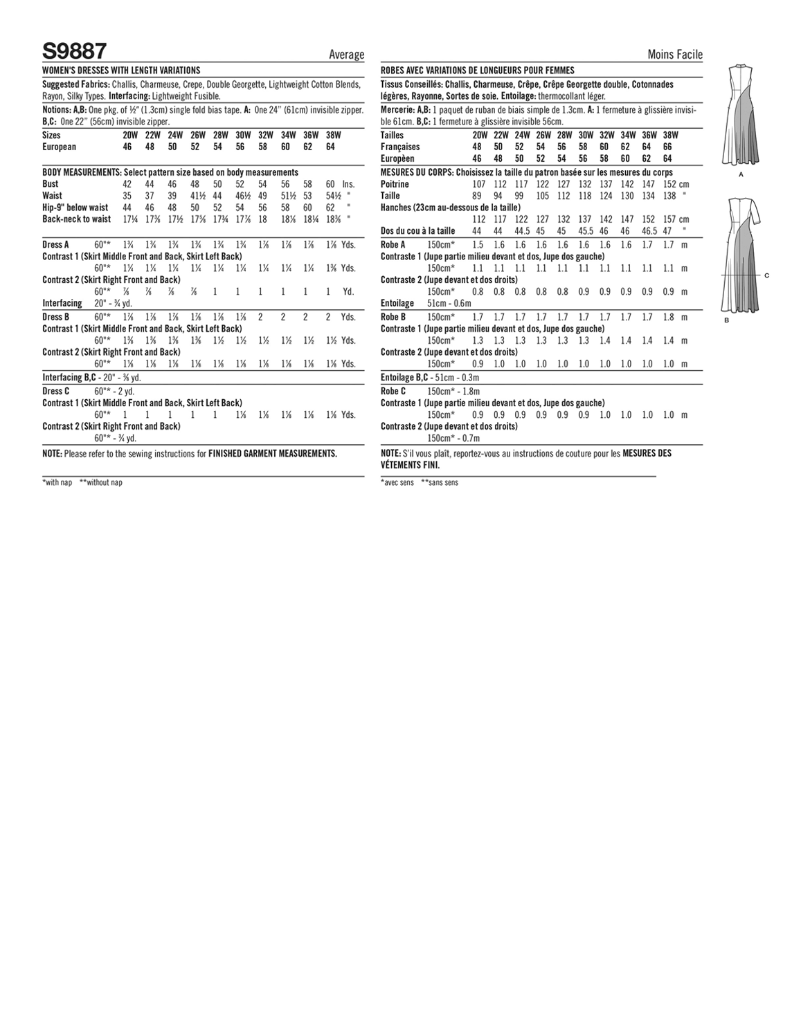 PDF-symønster - Simplicity 9887 - Kjole - Dame | Billede 4