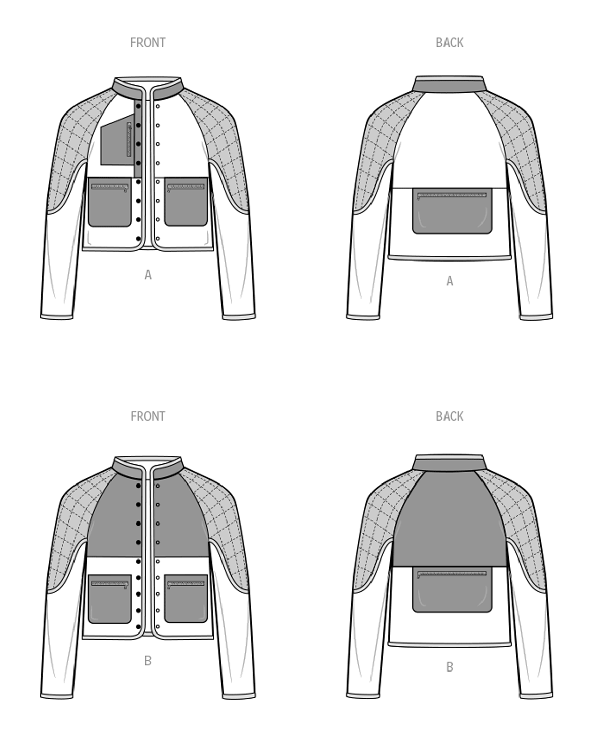 PDF-symønster - Simplicity 9896 - Jakke - Dame Herre | Billede 3