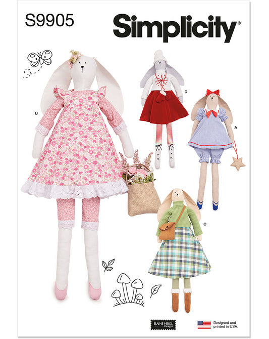 PDF-symønster - Simplicity 9905 - Dukketøj | Billede 5