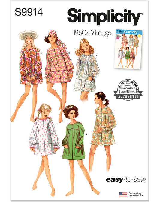 PDF-symønster - Simplicity 9914 - Kjole - Dame | Billede 2