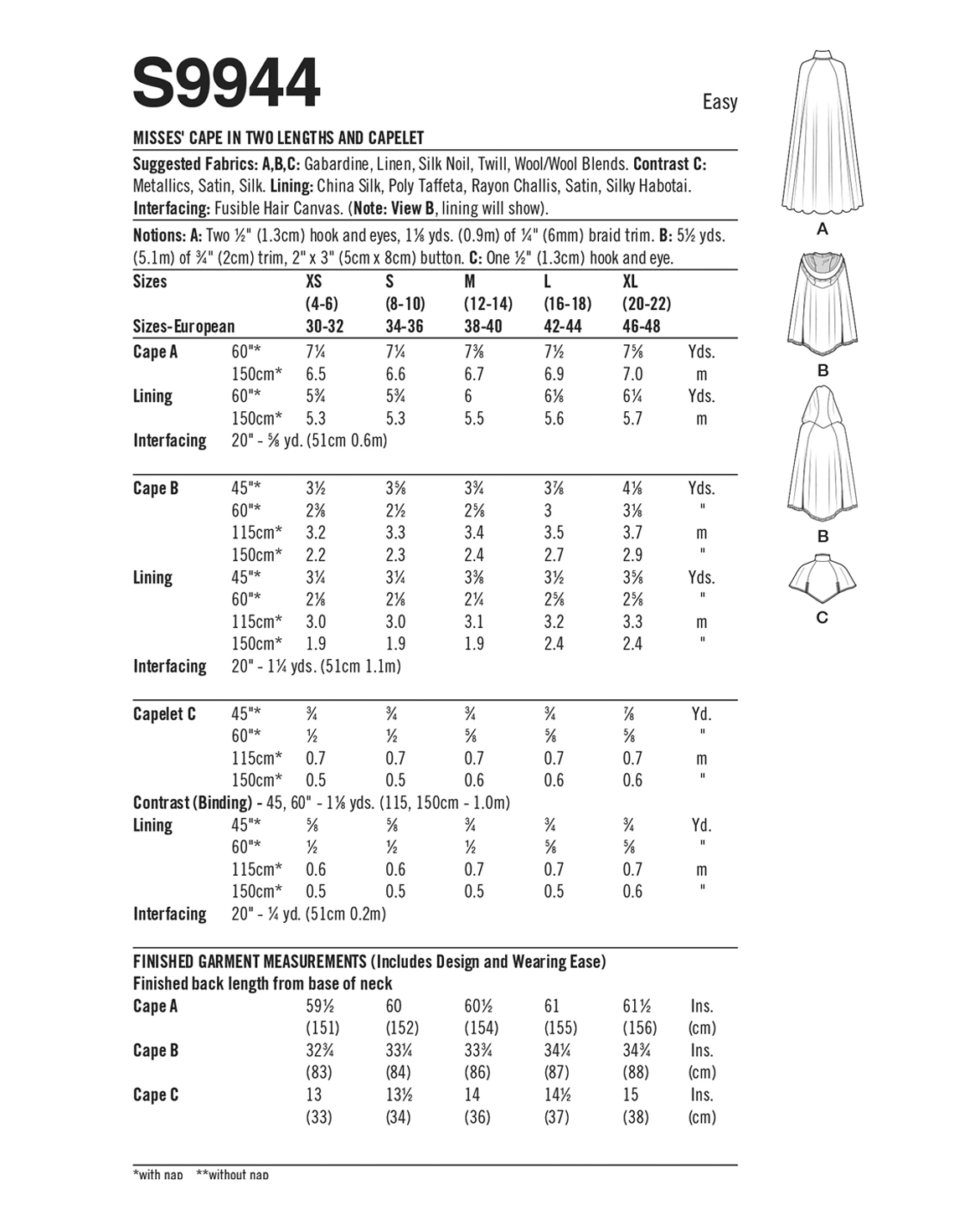 PDF-symønster - Simplicity 9944 - Kostume Historisk kostume Frakke - Dame | Billede 6