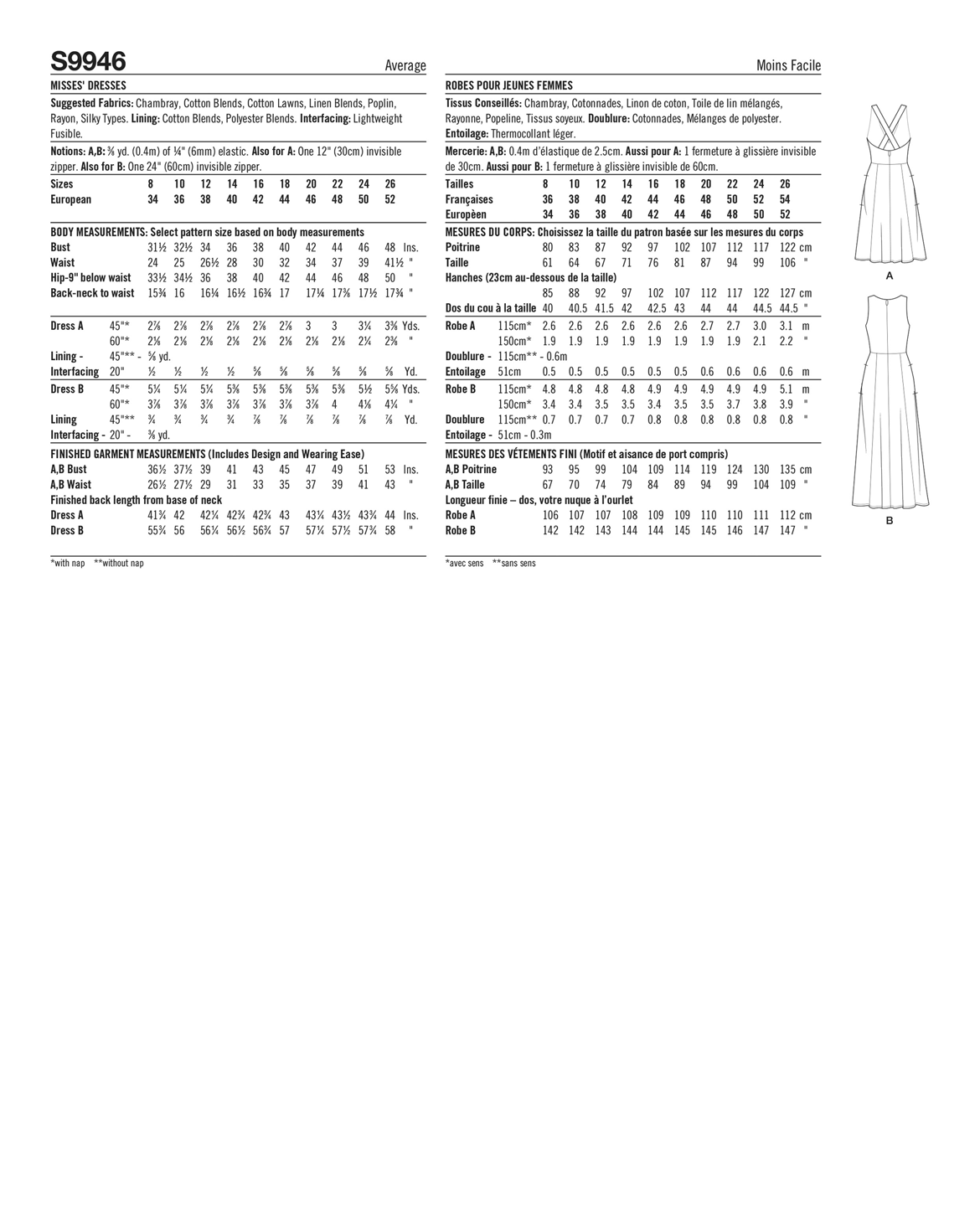 PDF-symønster - Simplicity 9946 - Kjole - Dame | Billede 3