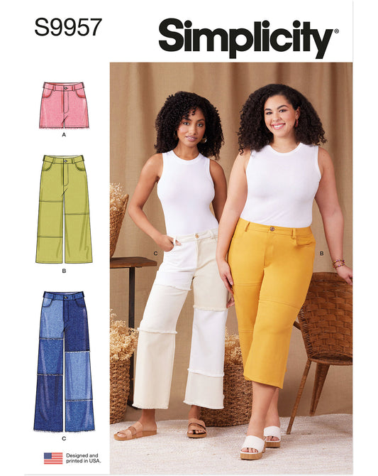 PDF-symønster - Simplicity 9957 - Bukser Shorts - Dame | Billede 5