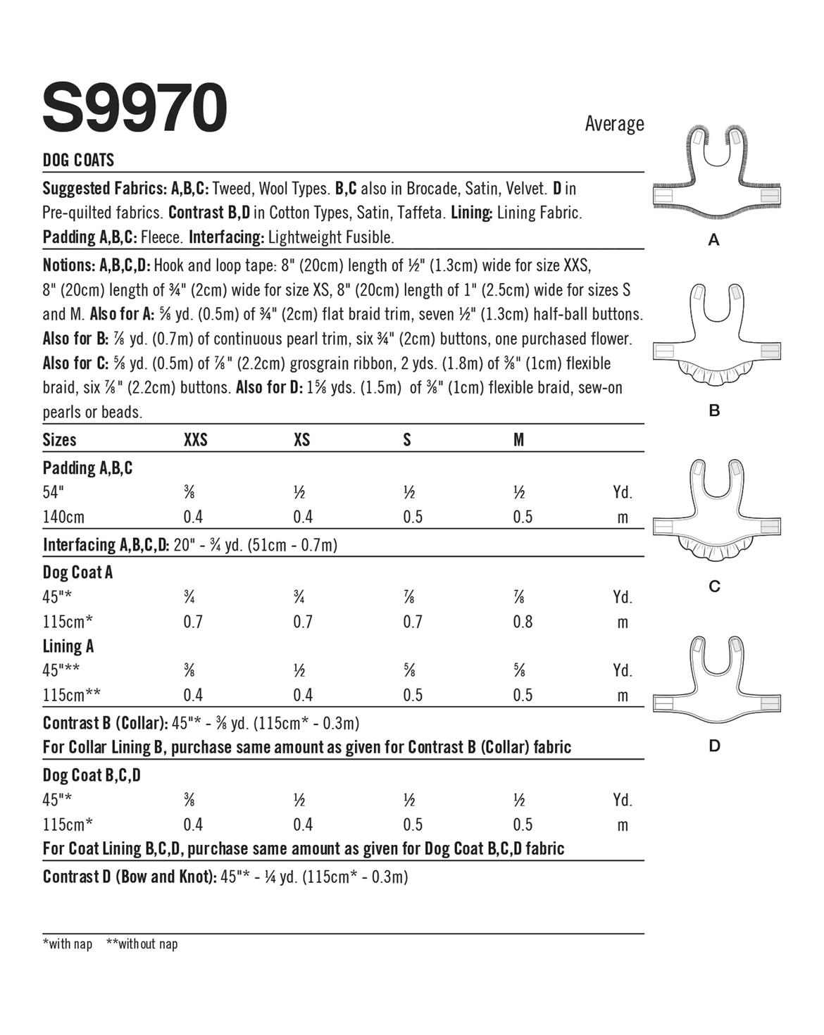 PDF-symønster - Simplicity 9970 - Hundetøj | Billede 3