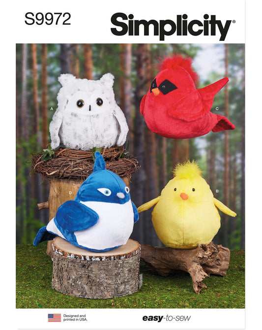 PDF-symønster - Simplicity 9972 - Tøjdyr | Billede 4