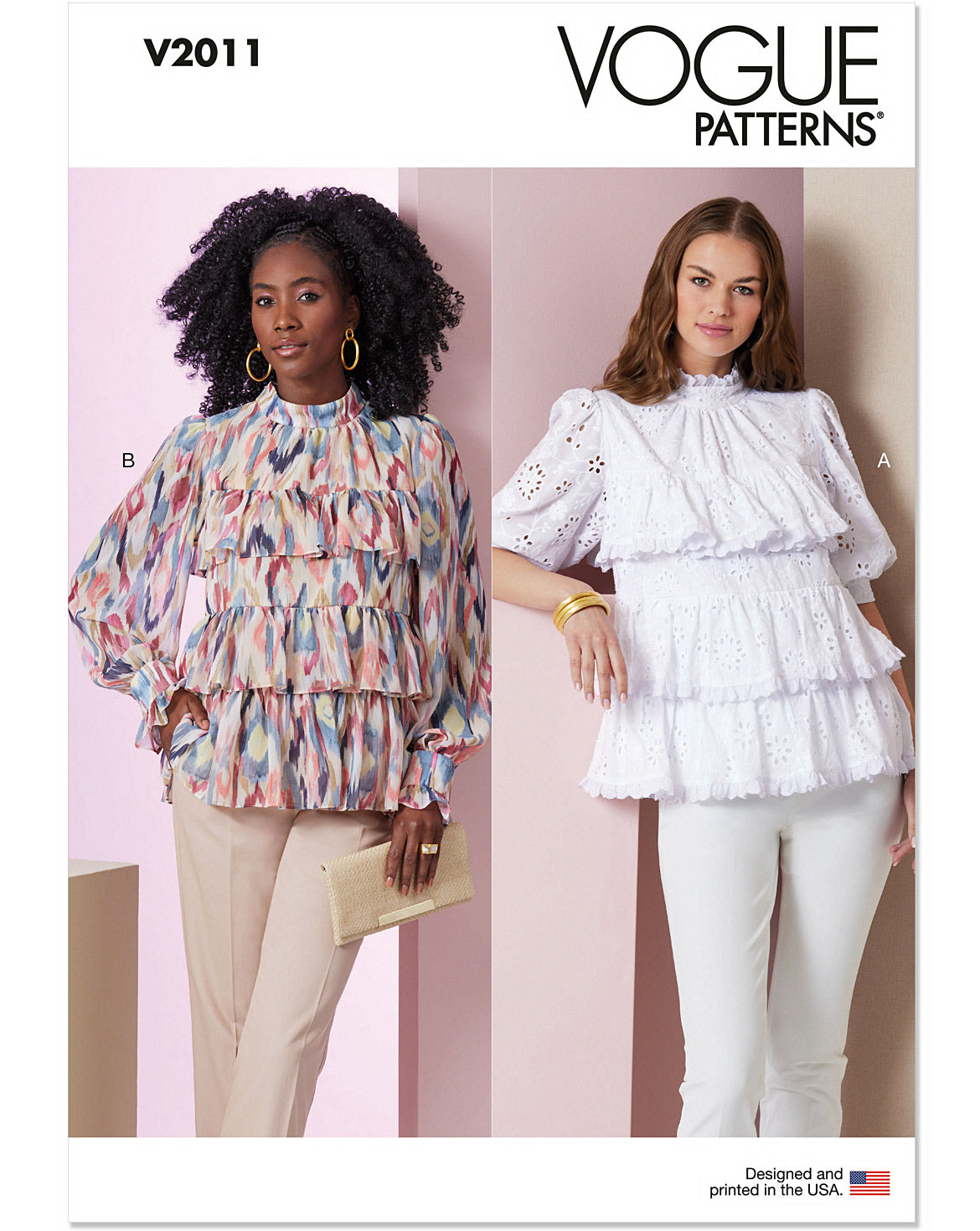 Symønster Vogue Patterns 2011 - Bluse - Dame | Billede 3