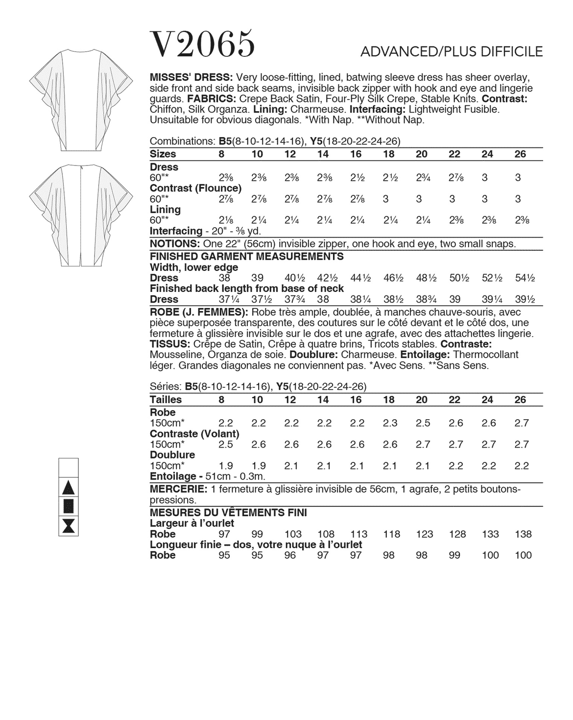 Symønster Vogue Patterns 2065 - Kjole - Dame | Billede 2