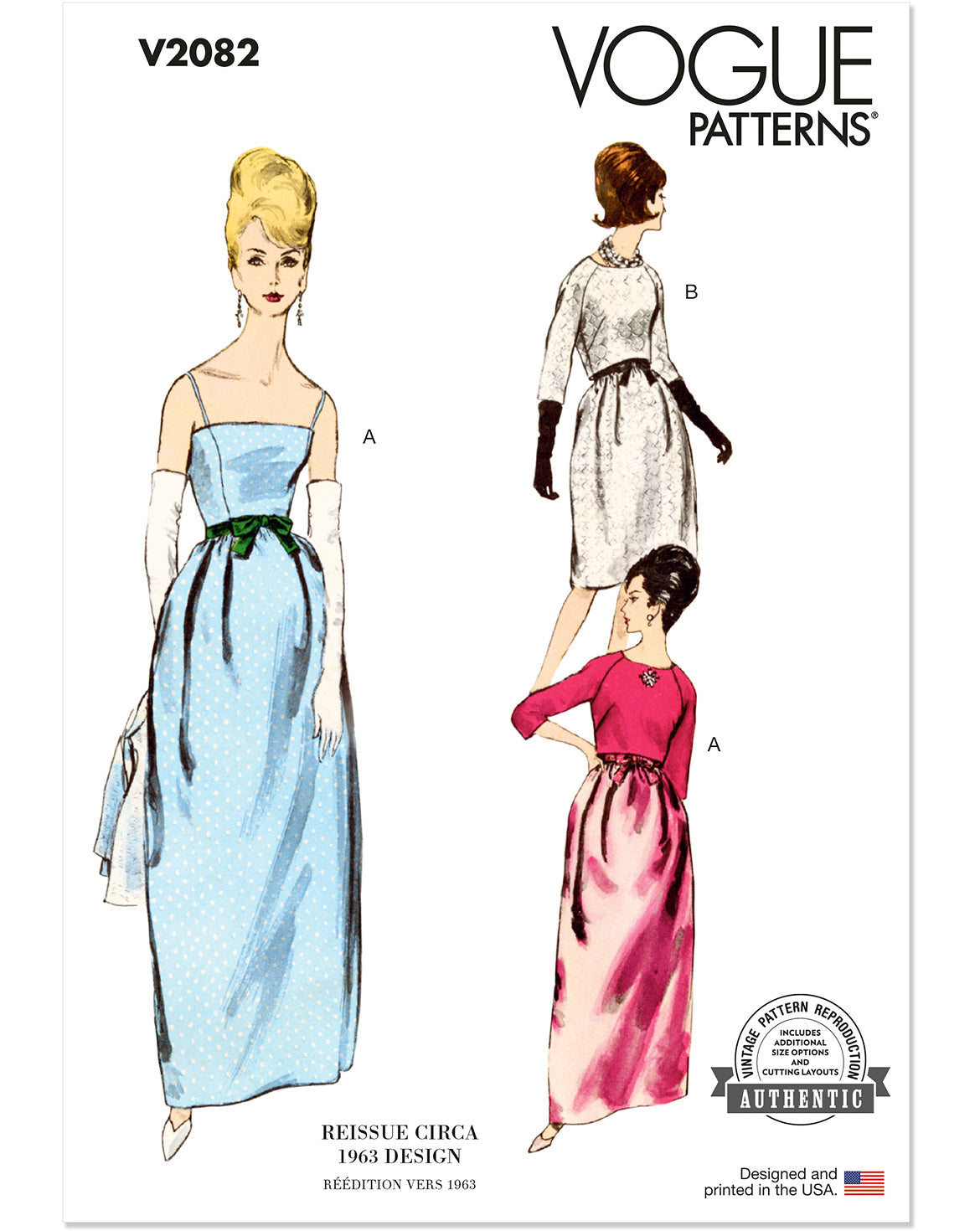 Symønster Vogue Patterns 2082 - Kjole Vintage - Dame - Fest | Billede 1