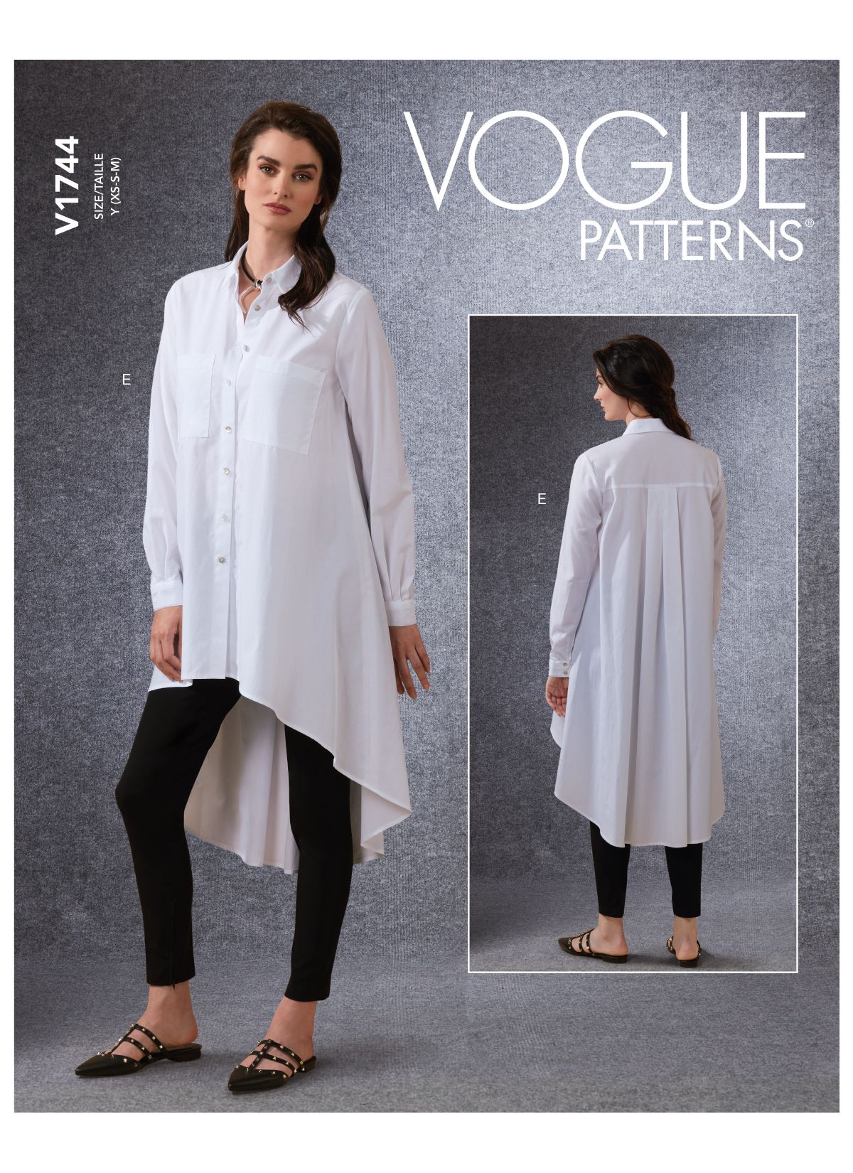 Symønster Vogue Patterns 1744 - Skjorte Tunika - Dame | Billede 3