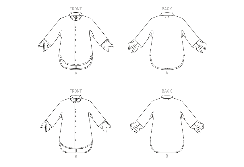 Symønster Vogue Patterns 1899 - Skjorte - Dame | Billede 8