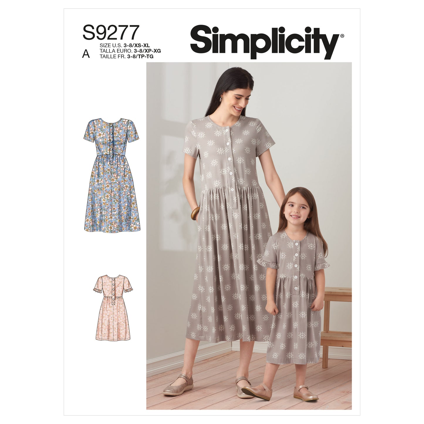 Symønster Simplicity 9277 - Kjole - Dame Pige | Billede 6