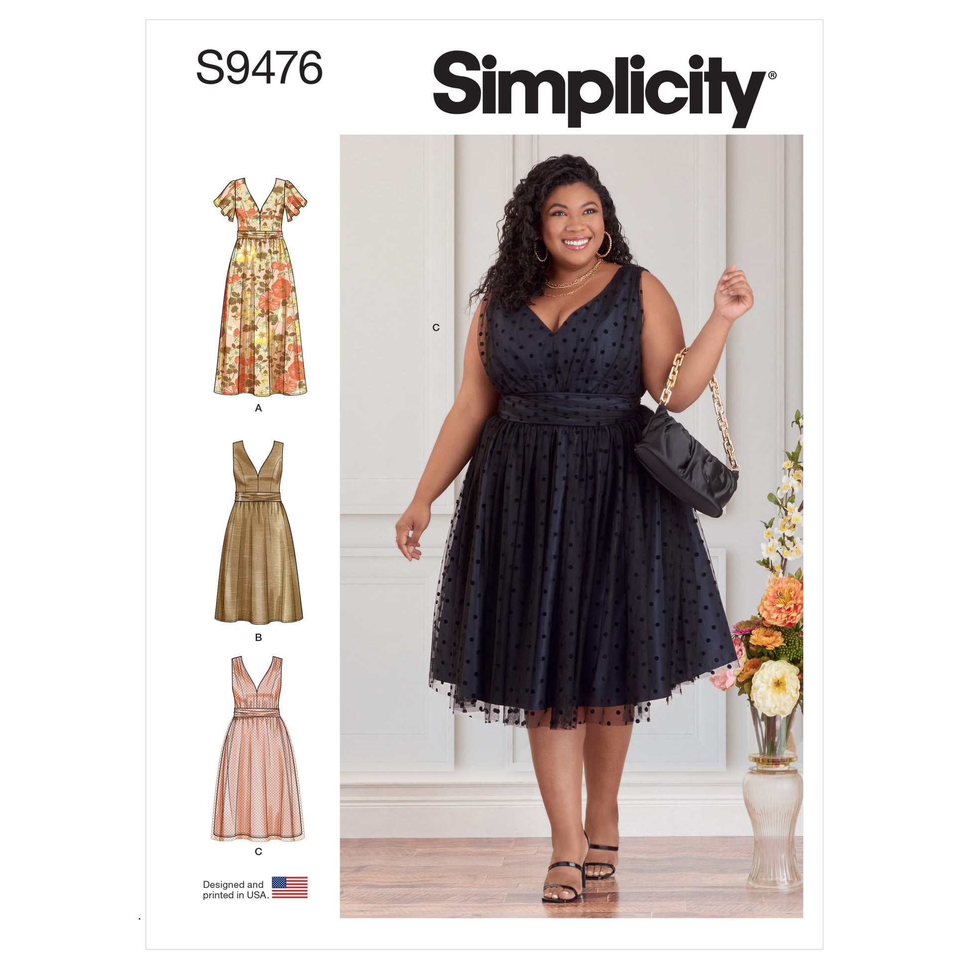 Symønster Simplicity 9476 - Kjole - Dame | Billede 9