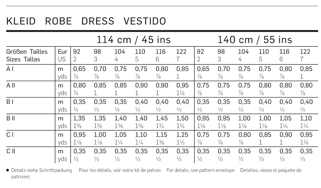 Symønster PDF symønster - Burda 9427 - Kjole - Pige | Billede 5