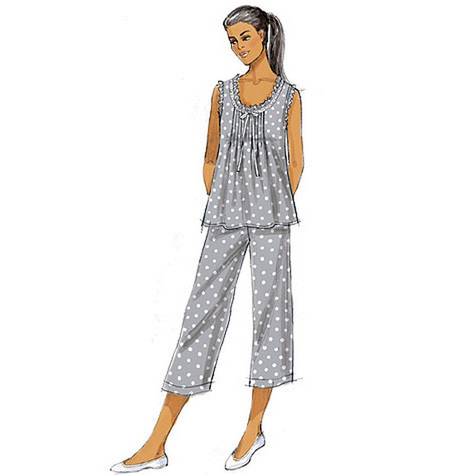 Symønster Butterick 5792 - Pyjamas - Dame | Billede 3