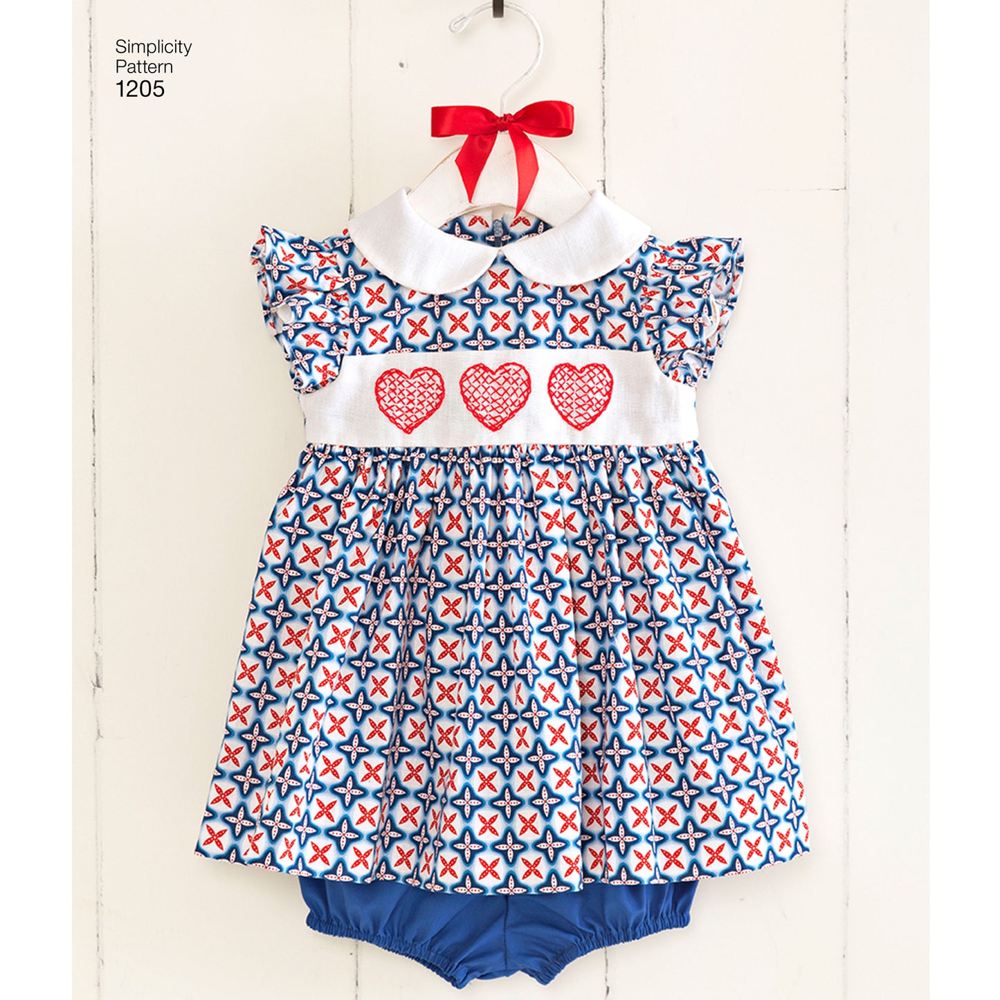 Symønster Simplicity 1205 - Kjole - Baby | Billede 3