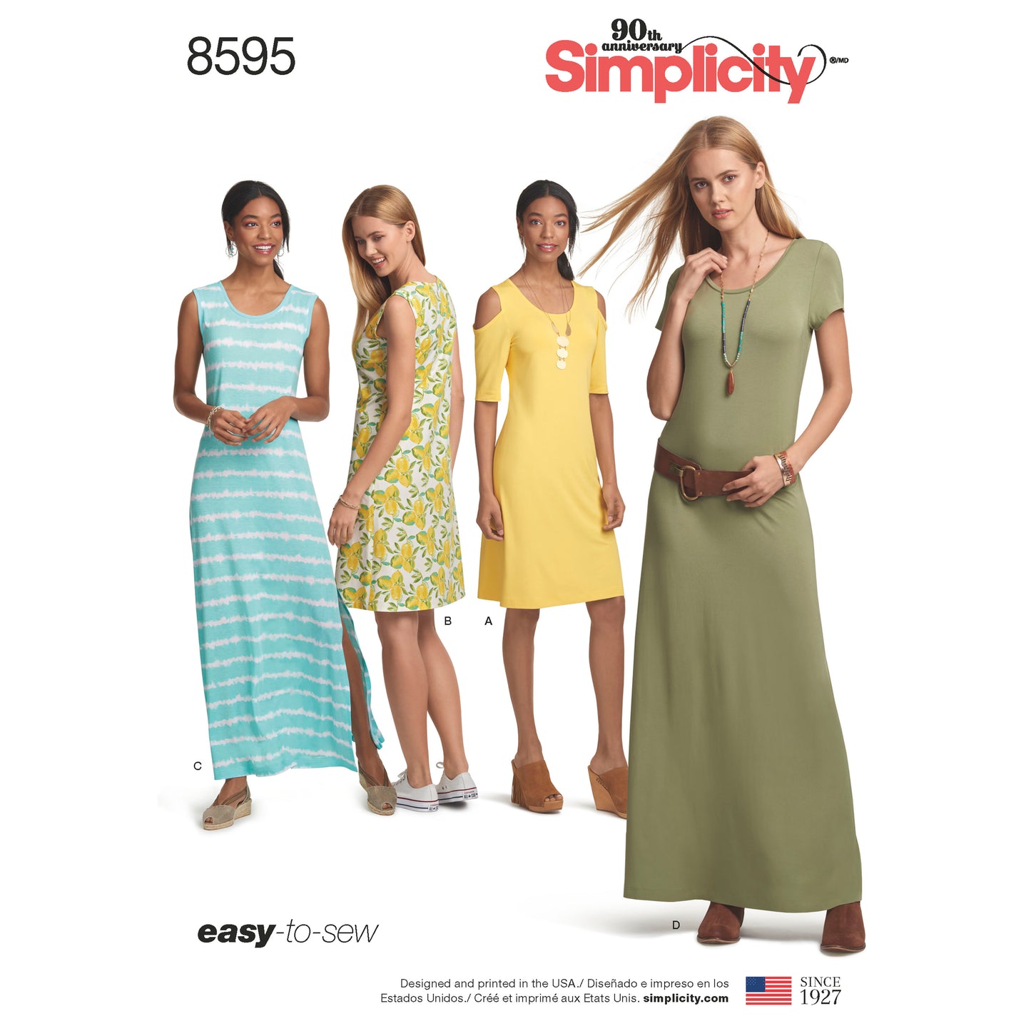 Symønster Simplicity 8595 - Kjole - Dame | Billede 7